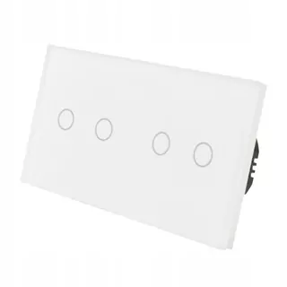 Dvojitý dotykový spínač, pod omietku Induálny biely MT-2G1-WIFI+MT-2G1-WIFI-157-W